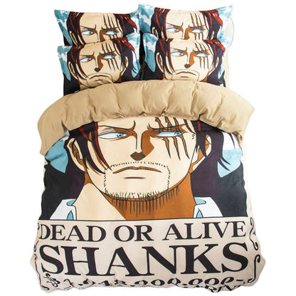 Luffy/Shanks Cotton vuodevaatteet 4-osainen setti