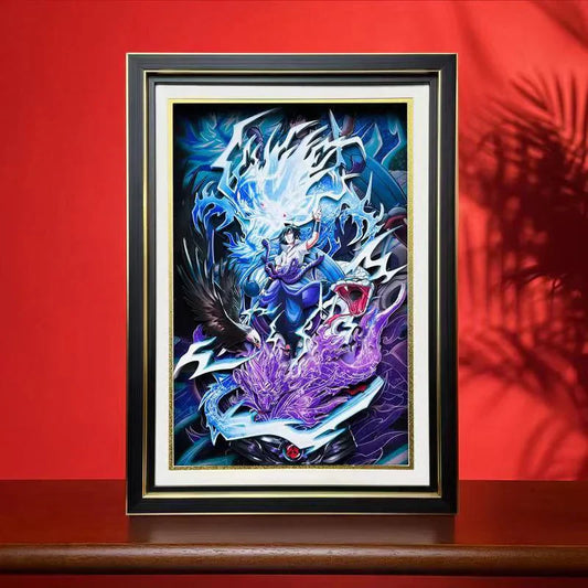 Uchiha Sasuke hübsche Cartoon-Kunsthandwerk-3D-Zeichnung