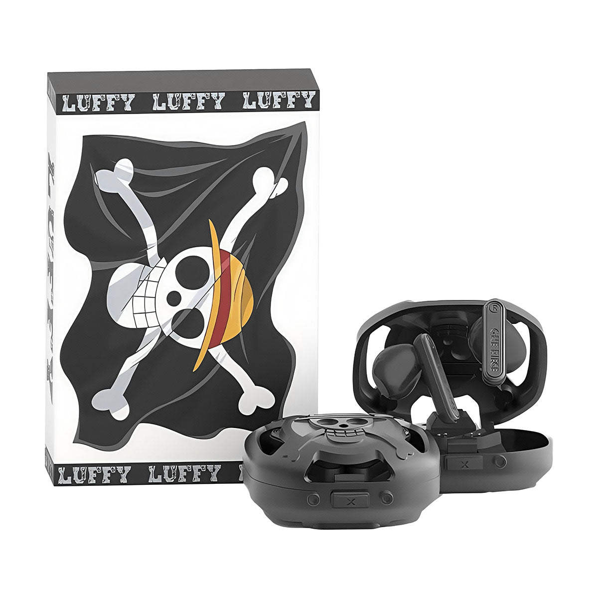 Bluetooth-Ohrhörer mit Metall-Ladeetui im ​​Luffy-Design – Hören Sie gemeinsam schöne Musik