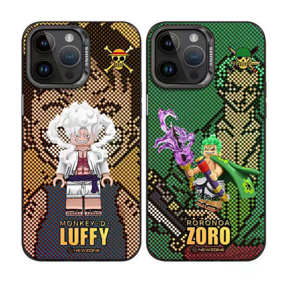 Luffy/Zoro silikonové pouzdro na iPhone odolné proti nárazu