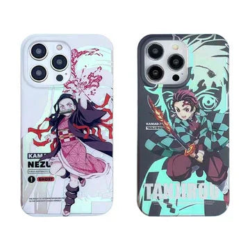 Tanjirou/Nezuko Apple nádherné silikonové antikolizní pouzdro Trend Silicone