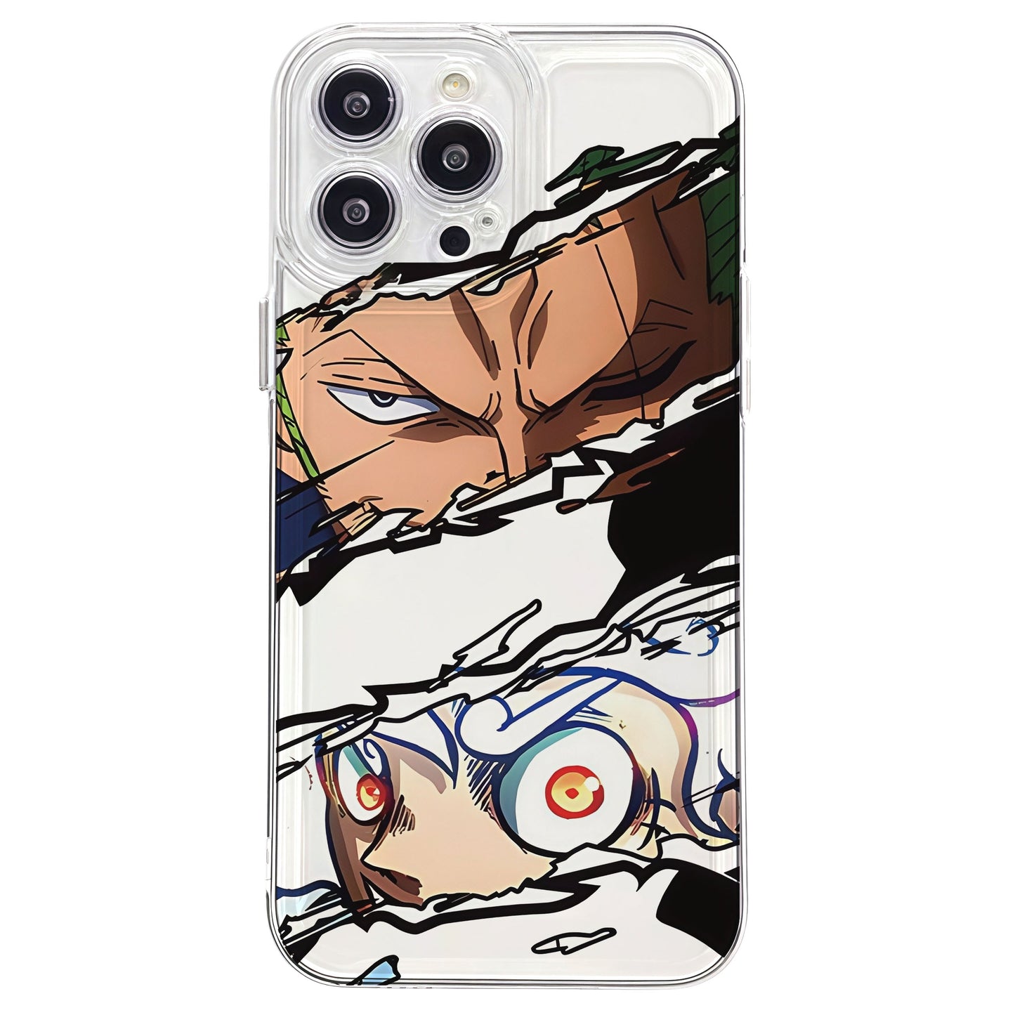 Luffy/Zoro silikonové pouzdro na iPhone odolné proti nárazu