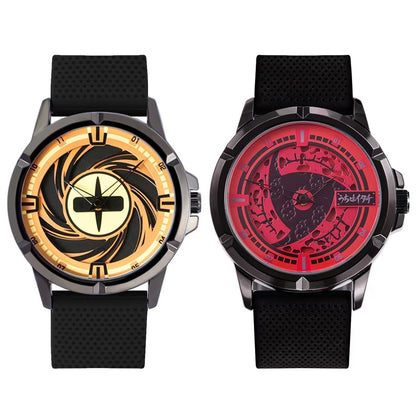 Naruto Itachi Rotating Quartz Watch, Six Paths Sage Mode Sharingan Anime Armbåndsur