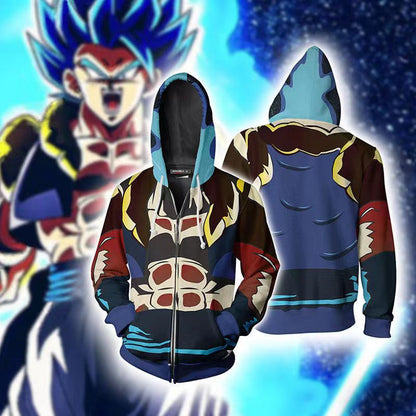 Gogeta/Roshi/Trunks/Goku Black cos Sudadera con capucha casual primavera y otoño abrigo con capucha