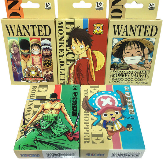 Luffy/Zoro/Chopper Orden de arresto de una pieza Jugando a las cartas