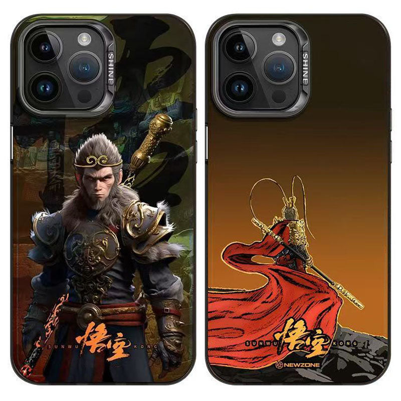 Jedinečné silikonové antikolizní pouzdro na iPhone Monkey King