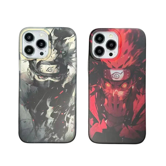 kakashi/uzimaki Apples udsøgte Trend Silikone Anti-kollisionstelefon etui elektroforsølv