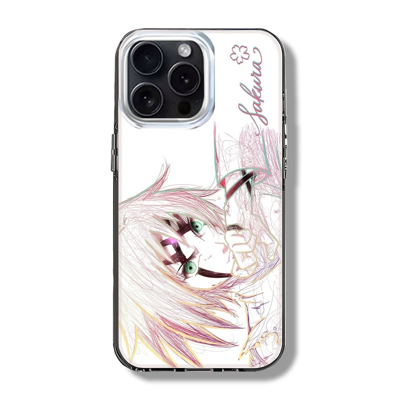 Pouzdro na telefon Naruto Sakura Haruno Anime, nárazuvzdorné pouzdro na iPhone Gradient