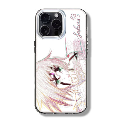 Pouzdro na telefon Naruto Sakura Haruno Anime, nárazuvzdorné pouzdro na iPhone Gradient