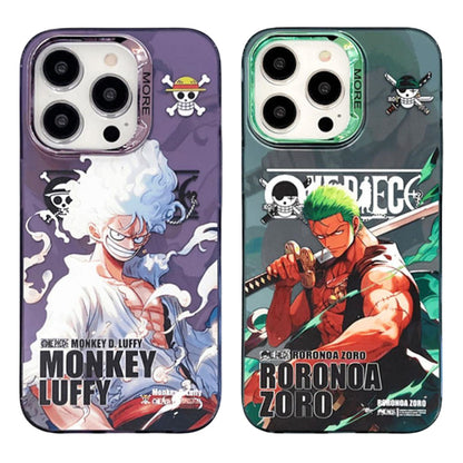 Luffy/Zoro silikonové pouzdro na iPhone odolné proti nárazu