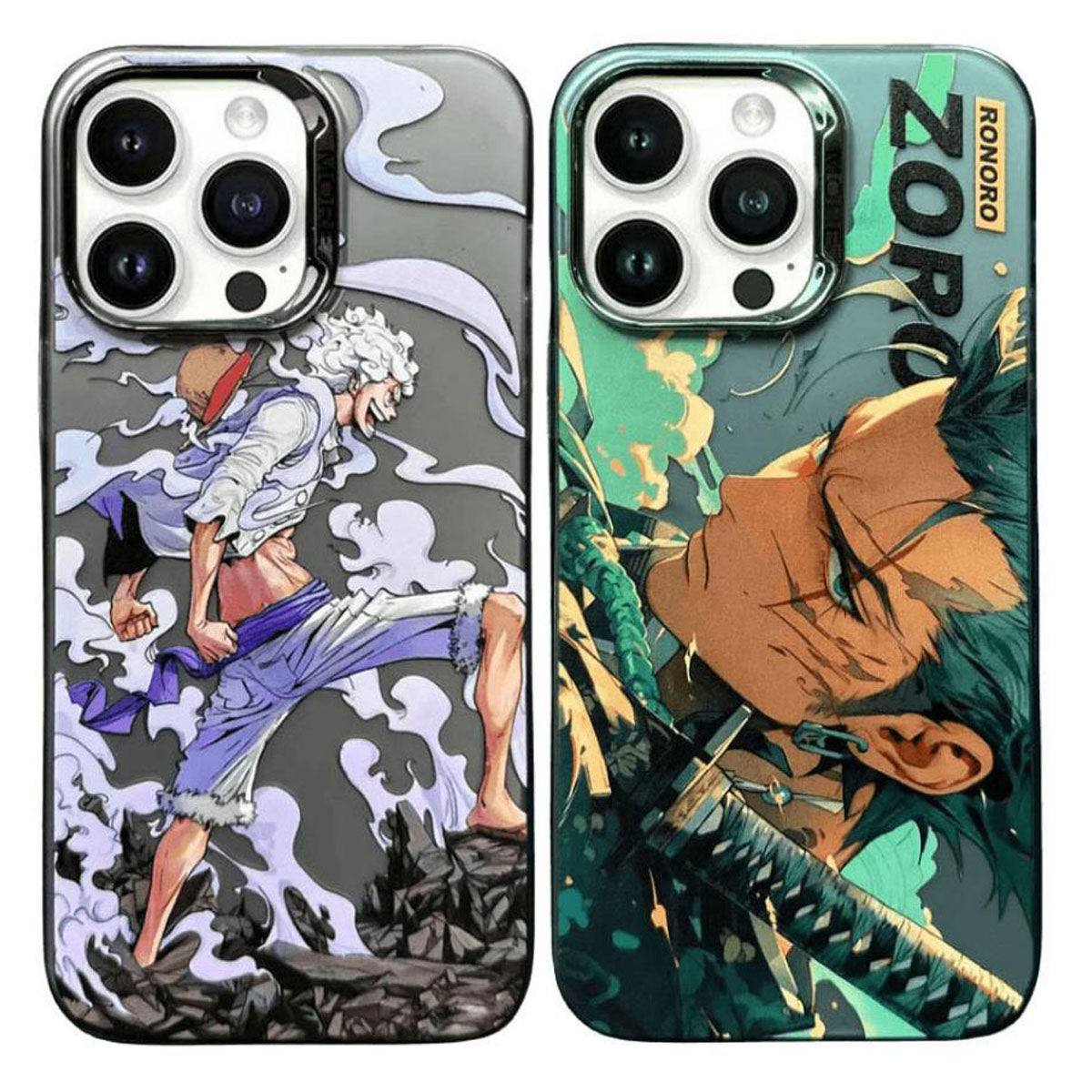 Luffy/Zoro silikonové pouzdro na iPhone odolné proti nárazu