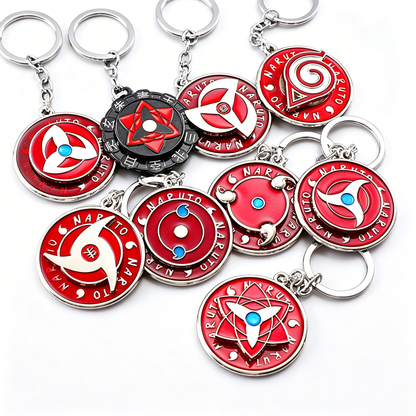 Porte-clés rotatif Naruto Sharingan - Uchiha Anime Spinning Fidget Toy