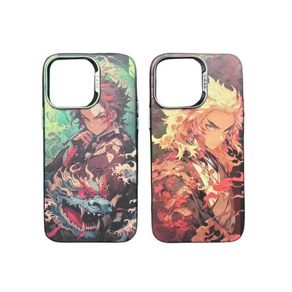 Coques de téléphone super belles et cool avec des motifs Kamado Tanjirou et Rengoku Kyoujurou