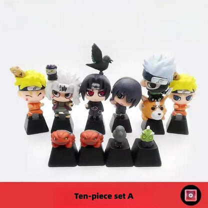 Kreativní průhledná, roztomilá mechanická krytka klávesnice Kakashi/Sasuke