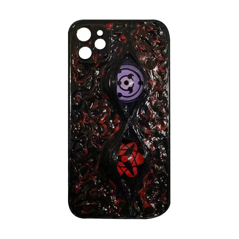 Sasuke Sharingan reine handgefertigte Handyhülle Apple Trend Silikon Antikollisions-Handyhülle