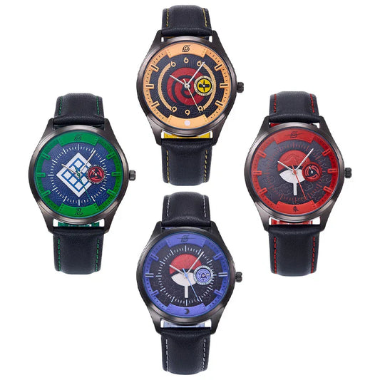 Sasuke/Kakashi/Itachi Reloj de cuarzo multiusos para hombres y mujeres, resistente al agua hasta 30 m, esfera negra de 40 mm