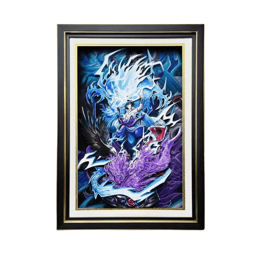 Uchiha Sasuke hübsche Cartoon-Kunsthandwerk-3D-Zeichnung