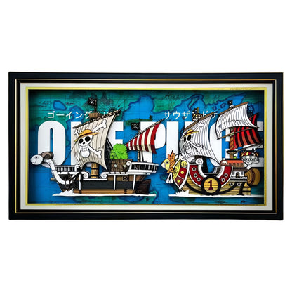 Going Merry/Thousand Sunny رسم كاريكاتوري وسيم ثلاثي الأبعاد