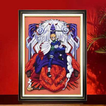 Namikaze Minato hübsche Cartoon-Kunsthandwerk-3D-Zeichnung