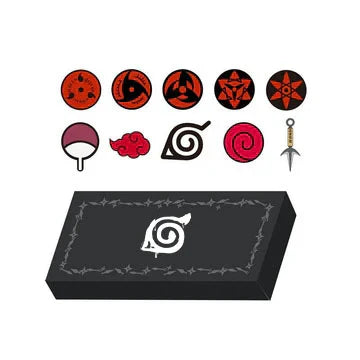 sasuke/itachi/kakashi Kolekce kovových odznaků Mangekyou Sharingan