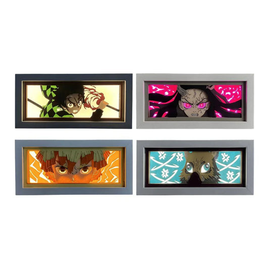 Tanjiro/Nezuko/Giyu/Mitsuri udsøgte desktop små natlamper lysende skrivebordsdekoration