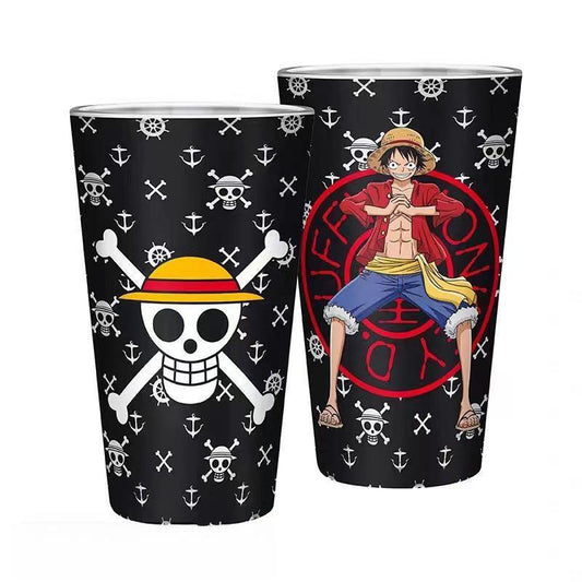 Κύπελλο γυαλιών ανθεκτικών στη θερμότητα Luffy Straw Hat Pirates