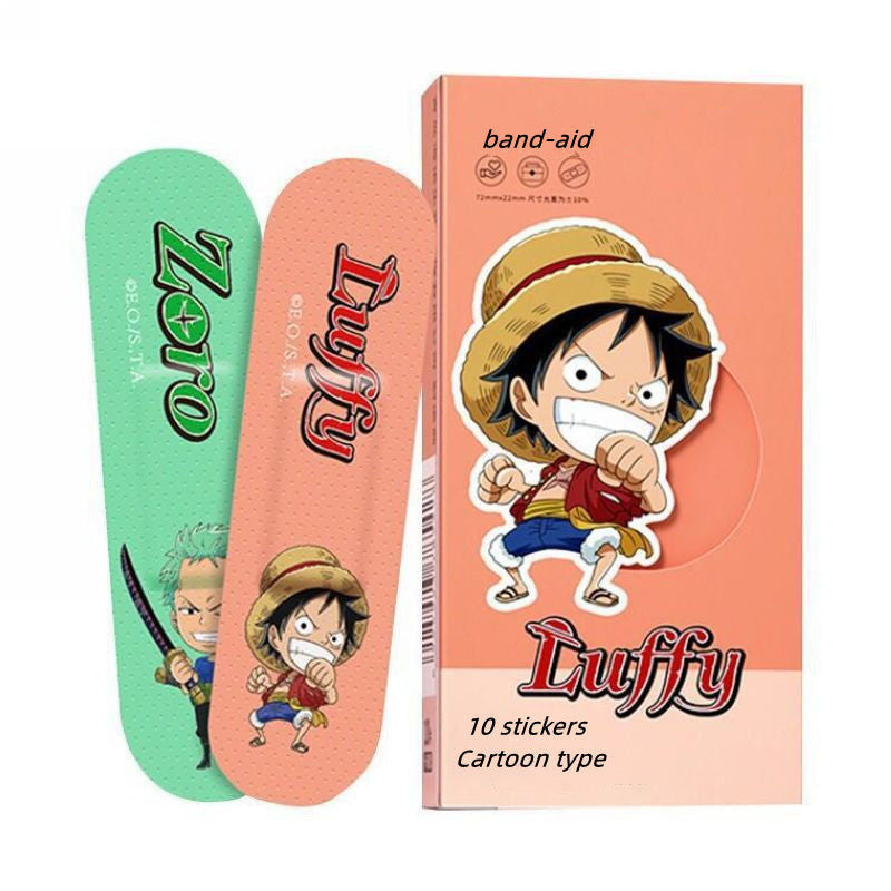 Luffy/Zoro Medizinisches Pflaster, Cartoon, niedlich, atmungsaktiv, wasserdicht