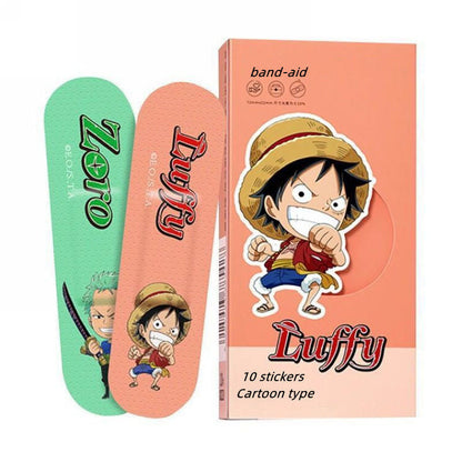 Luffy/Zoro Medizinisches Pflaster, Cartoon, niedlich, atmungsaktiv, wasserdicht