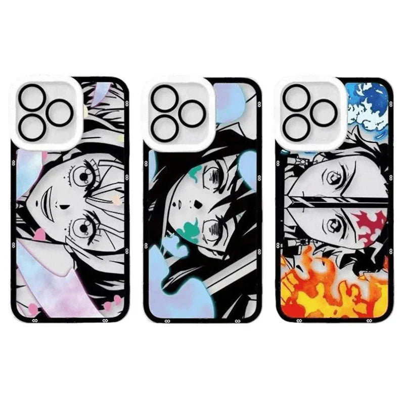Tanjirou/Mitsuri/Muichirou Applen hieno Trend Silicone Anti-collision -puhelinkotelo