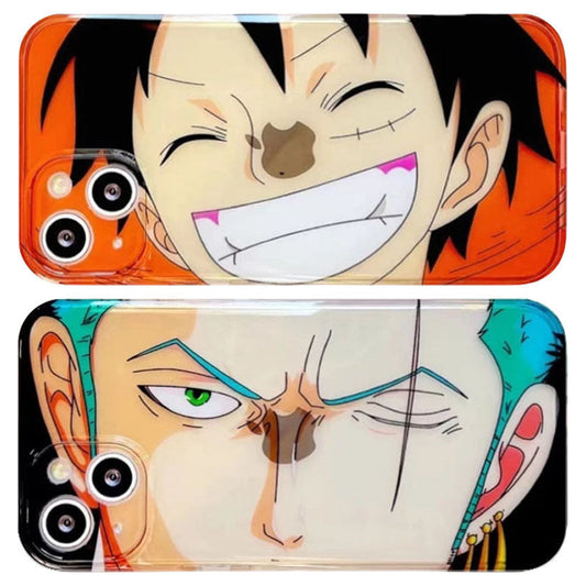 Luffy/Zoro iPhone silikone stødsikkert telefoncover