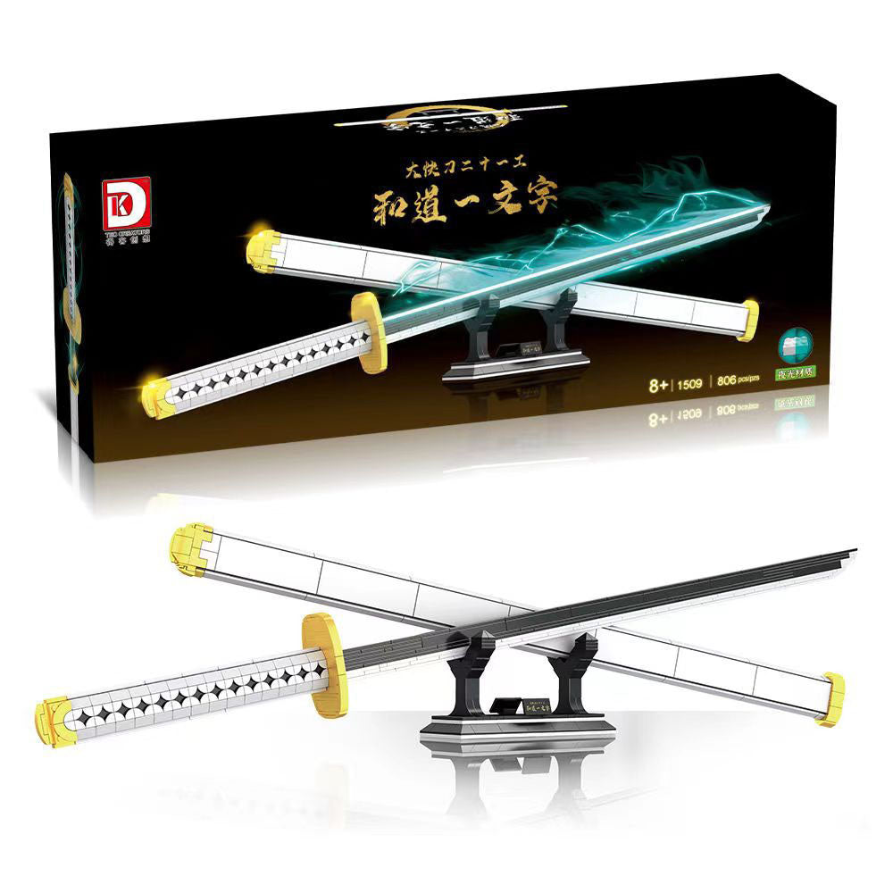 Παιχνίδια μοντέλου Roronoa Zoro luminous Building Block 806PCS