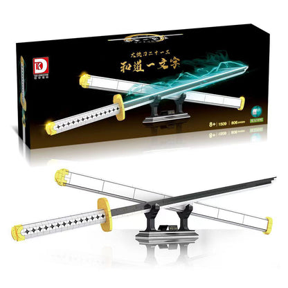 Παιχνίδια μοντέλου Roronoa Zoro luminous Building Block 806PCS