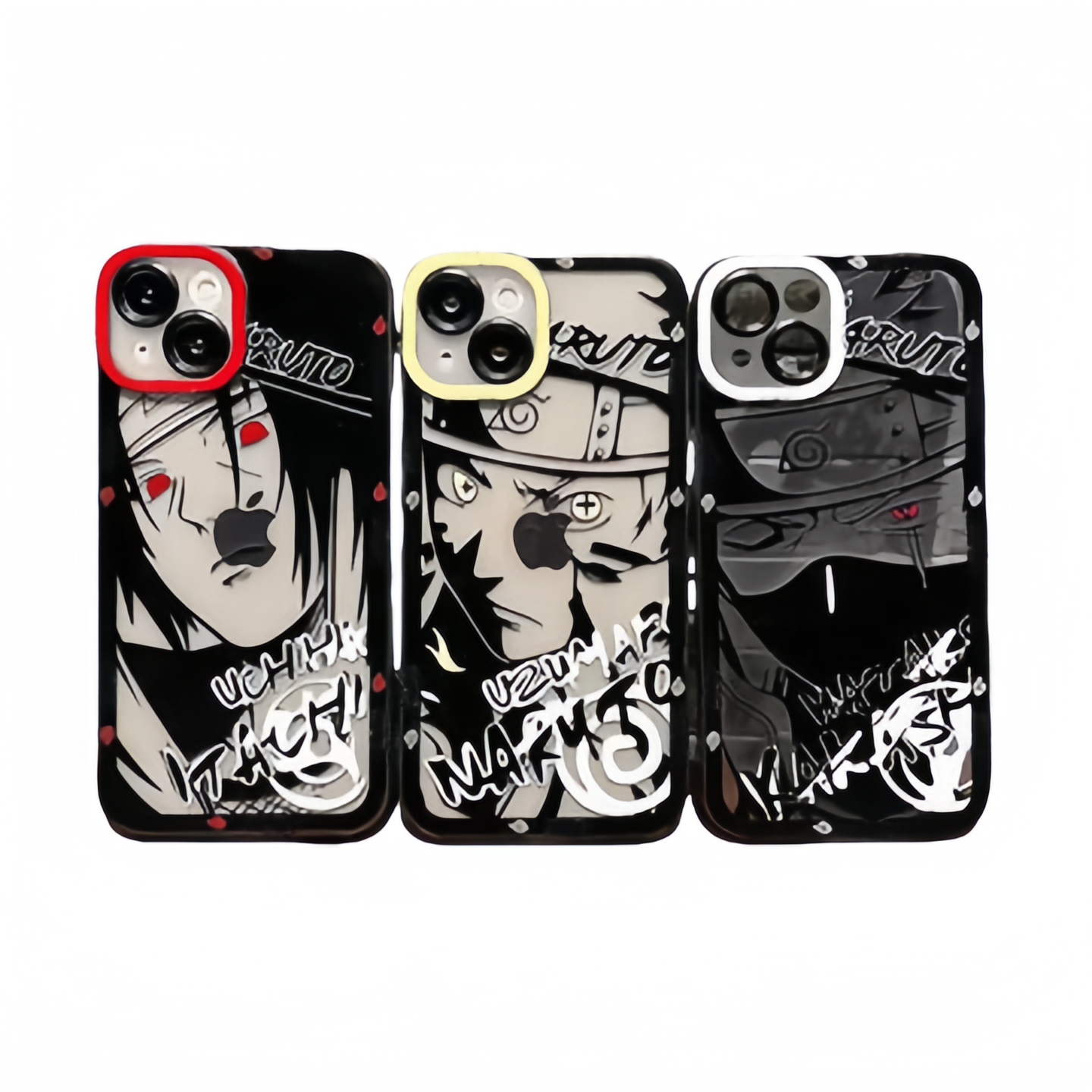 Silikonové pouzdro na telefon Uchiha Itachi/Hatake Kakashi Apple odolné proti nárazu