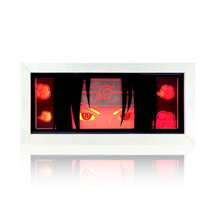 Sasuke/Kakashi/Obito/Itachi 3D Paper Sculpture Night Light - Rozsviťte svět anime!