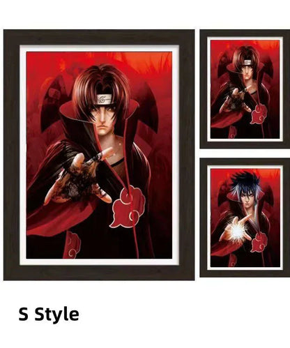 Uzumaki/Sasuke/Kakashi Hd 3D gradientní dekorativní malba cool pohyblivé malby postav