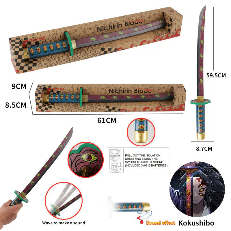 Kokushibou/Tsugikuni Michikatsun hahmo 1:1 puinen lelumalli