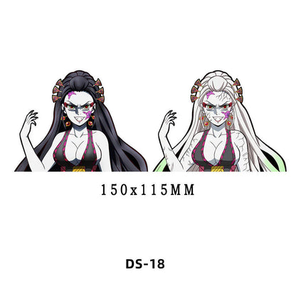 Tanjirou/Nezuko/Zenitsuuu/Inosuke attendent une variété de rôles autocollants d'expression de variation 3D