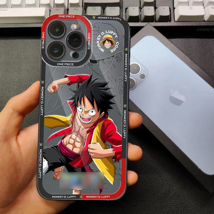 Silikonové pouzdro na telefon Luffy/Zoro/Ace odolné proti nárazu