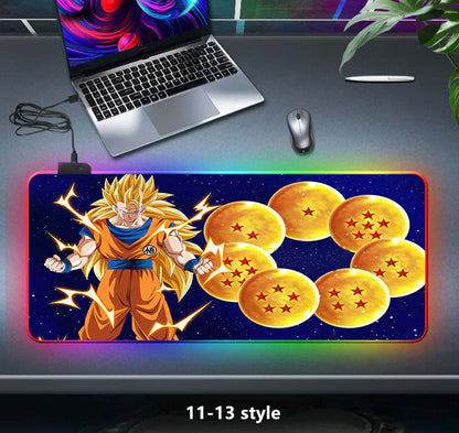 tapis de souris épais à sept couleurs changeantes, lumière LED, clavier de jeu