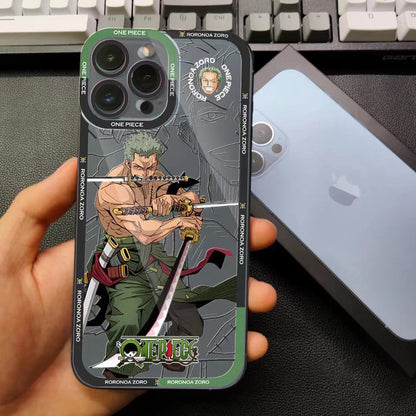 Silikonové pouzdro na telefon Luffy/Zoro/Ace odolné proti nárazu