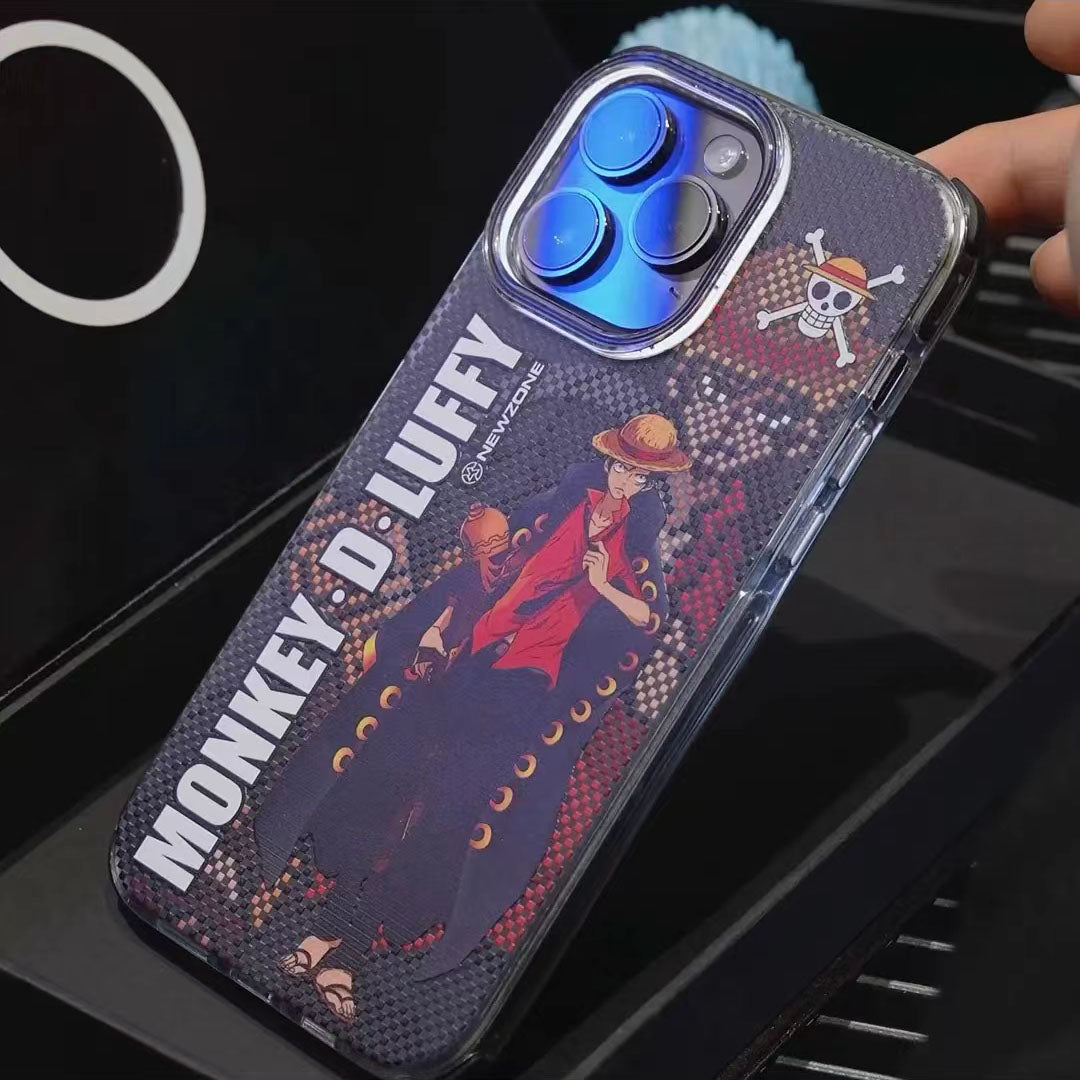 Luffy/Zoro silikonové pouzdro na iPhone odolné proti nárazu