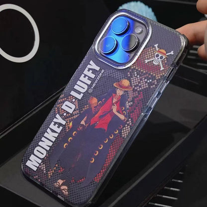Luffy/Zoro silikonové pouzdro na iPhone odolné proti nárazu