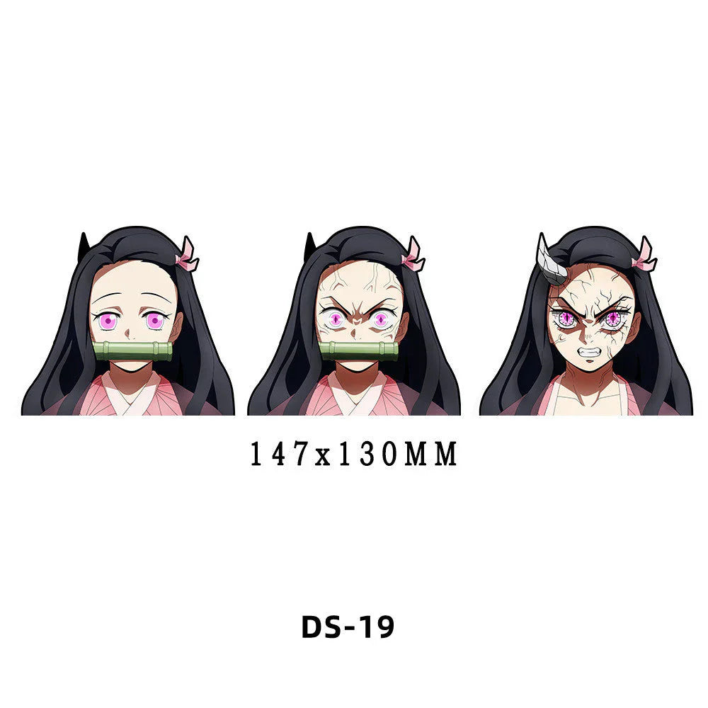 Tanjirou/Nezuko/Zenitsuuu/Inosuke attendent une variété de rôles autocollants d'expression de variation 3D