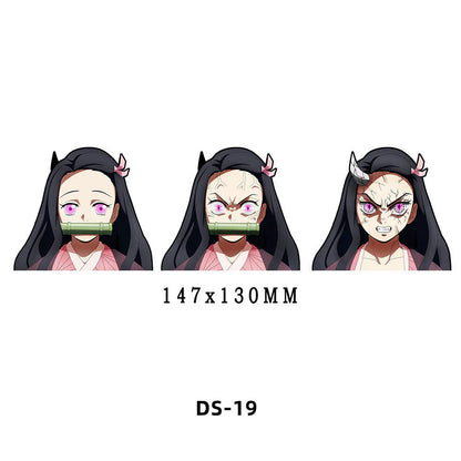 Tanjirou/Nezuko/Zenitsuuu/Inosuke attendent une variété de rôles autocollants d'expression de variation 3D