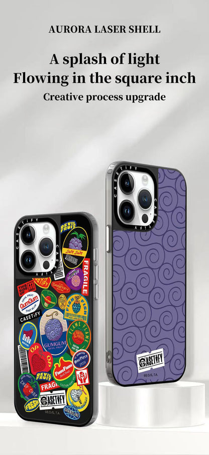 Luffy/Ace Demon fruit silikonové pouzdro na telefon odolné proti nárazu