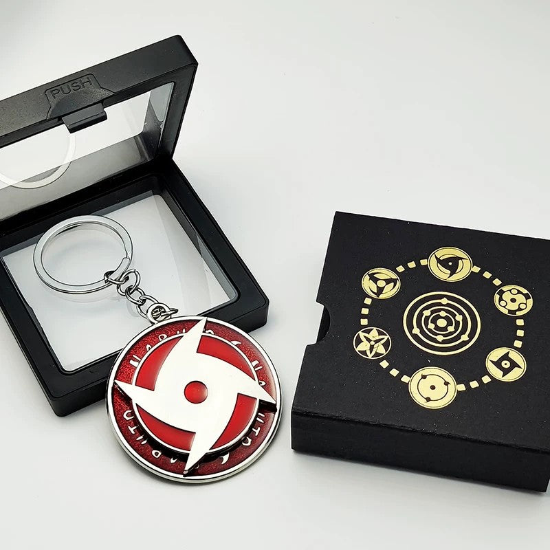 Porte-clés rotatif Naruto Sharingan - Uchiha Anime Spinning Fidget Toy