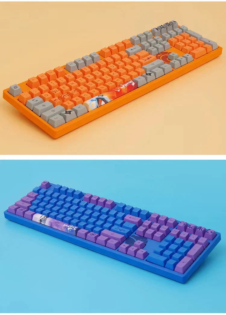 Sasuke Mechanical Keyboard Tre-mode trådløst RGB-baggrundsbelyst gaming esports-tastatur