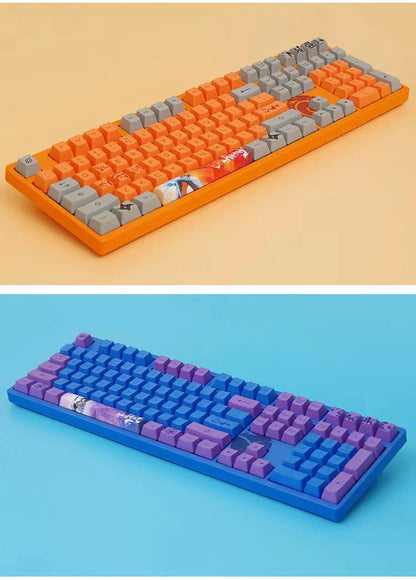 Sasuke Mechanical Keyboard Tre-mode trådløst RGB-baggrundsbelyst gaming esports-tastatur
