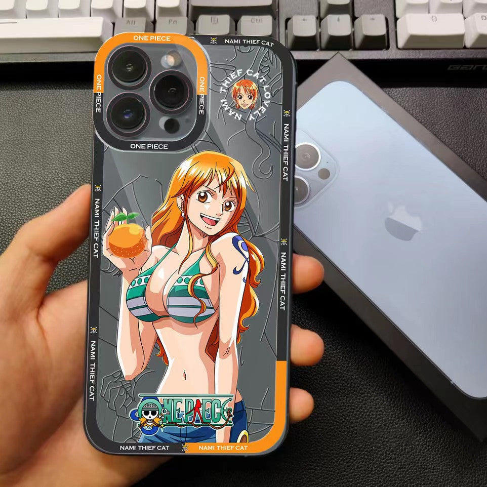 Silikonové pouzdro na telefon Luffy/Zoro/Ace odolné proti nárazu