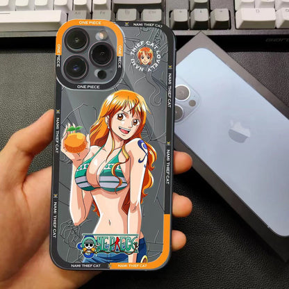 Silikonové pouzdro na telefon Luffy/Zoro/Ace odolné proti nárazu